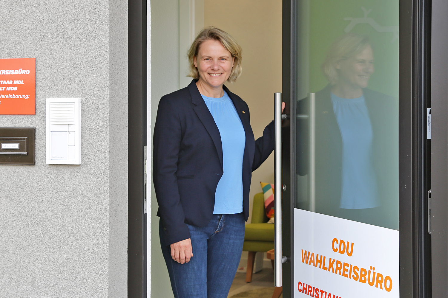 Christiane Staab MdL in ihrem Wahlkreisbüro in Walldorf