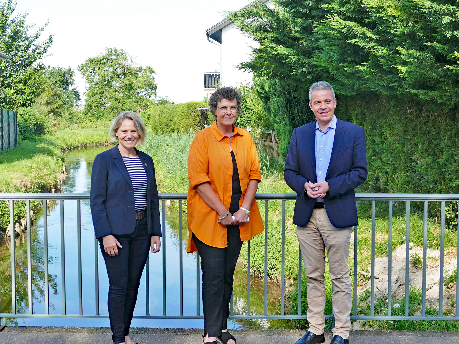 Von links: Landtagsabgeordnete Christiane Staab (CDU), Regierungspräsidentin Sylvia M. Felder und Leimens Oberbürgermeister Hans D. Reinwald