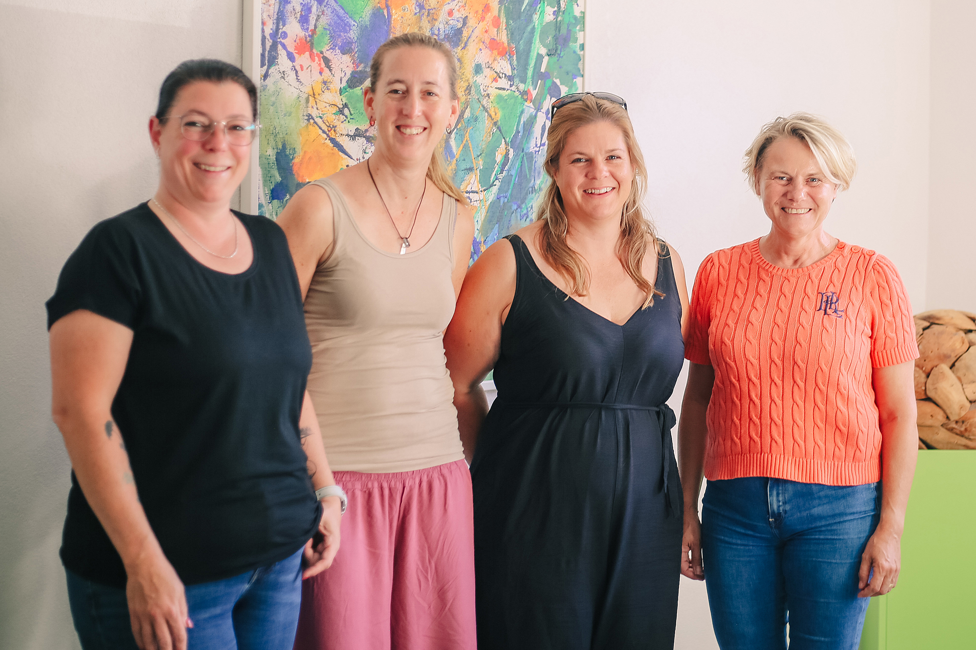 Von links: Nadine Appari, Christina Biedermann, Kristina Funkert und Christiane Staab MdL. (Foto: Fischer) Von links: Nadine Appari, Christina Biedermann, Kristina Funkert und Christiane Staab MdL. (Foto: Fischer)